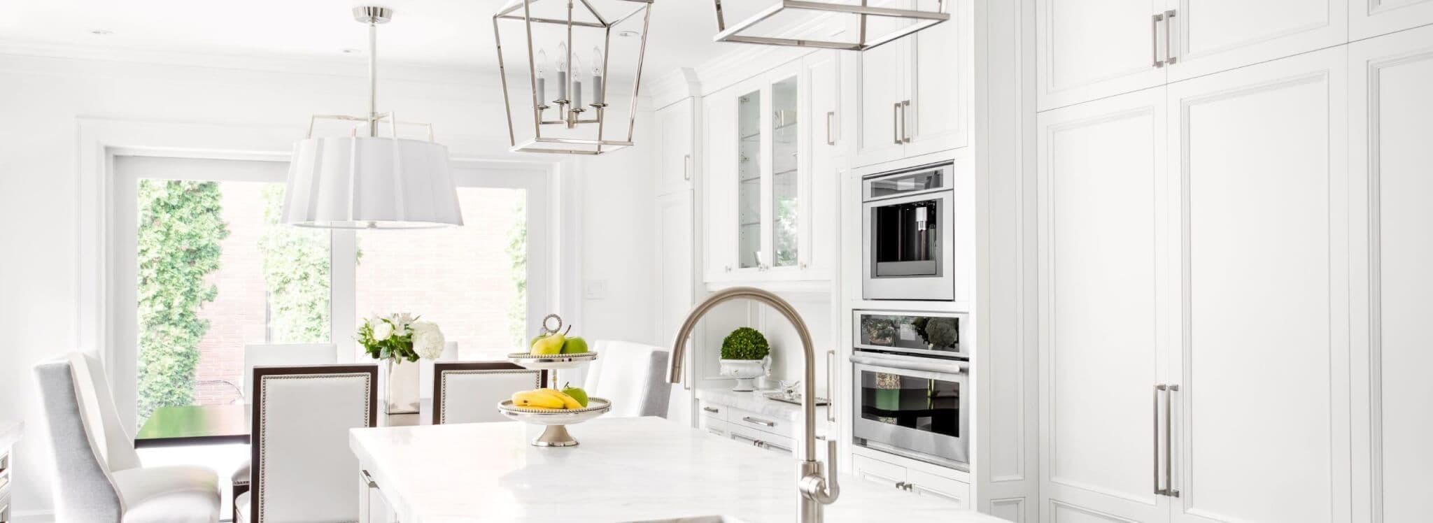 bright kitchen with stainless steel appliances