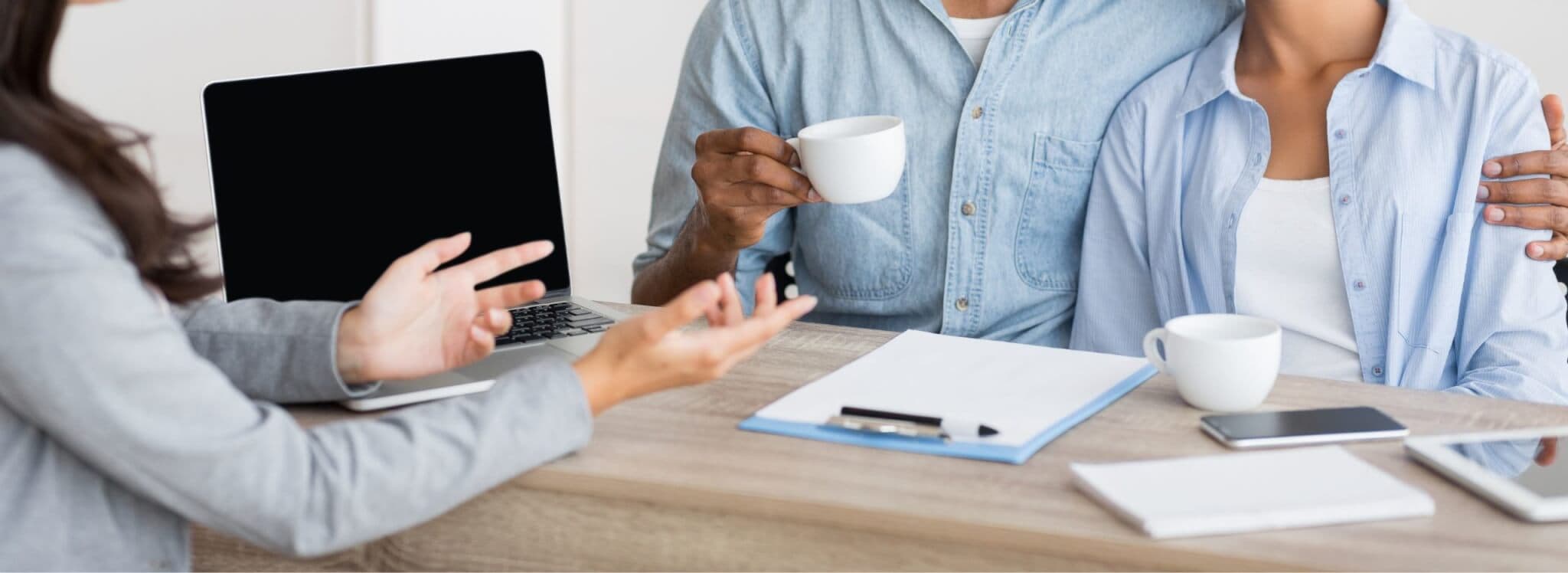couple purchasing home