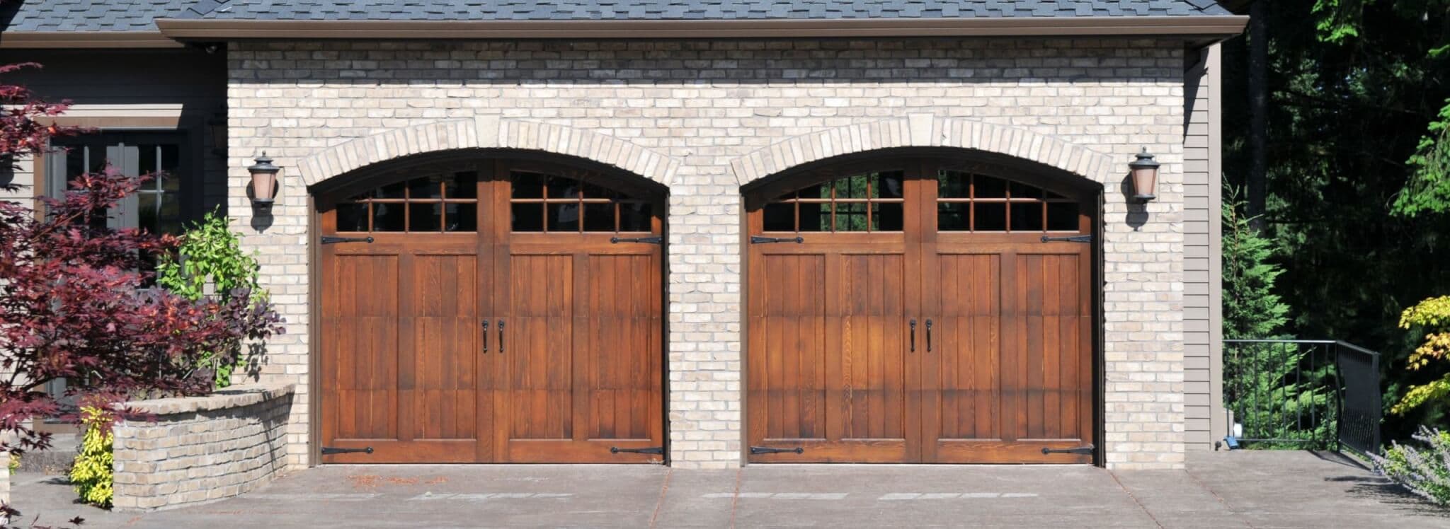 wooden garage doors