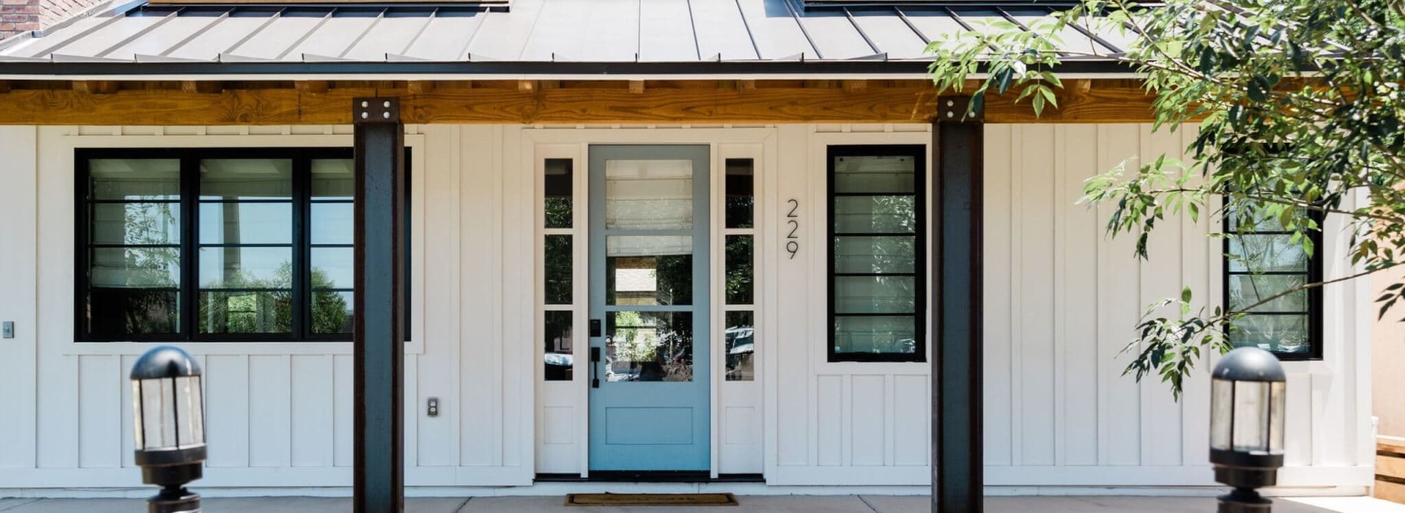 front porch of home