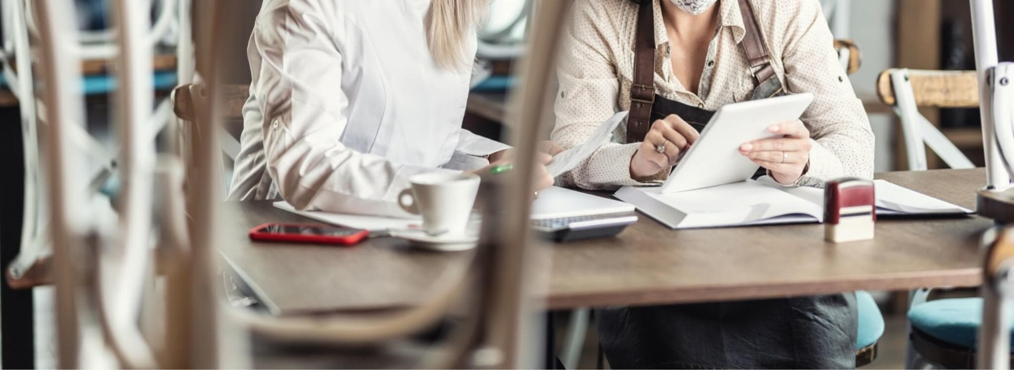 Women applying for business grants