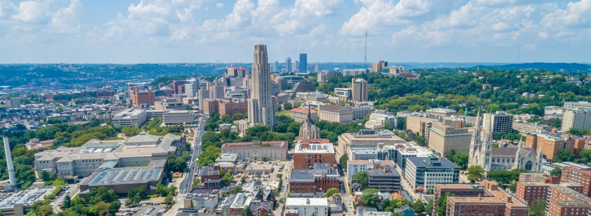 Aerial view of Pittsburgh, Pennsylvania