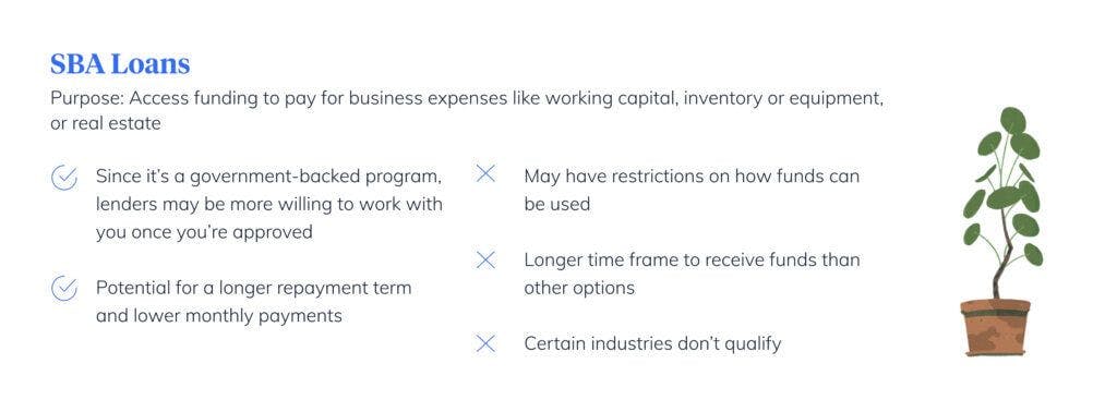 SBA loan pros and cons